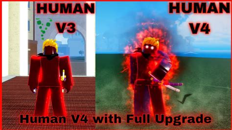 Getting Human V4 with Full Upgrade ( Guild ) + Showcase In Blox Fruits - YouTube