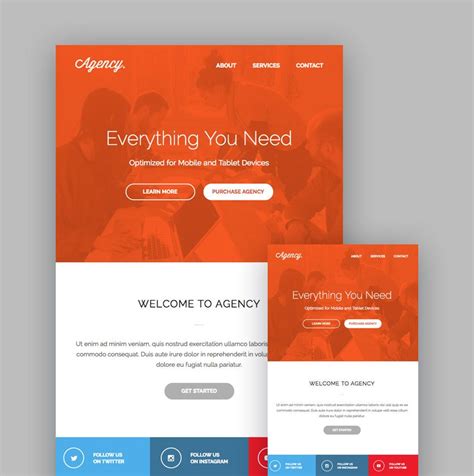 Agency MailChimp template | Responsive email, Responsive email template, Email template mailchimp