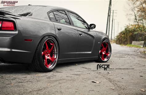 Dodge Charger Niche Scope Wheels Hi Luster Polish with Candy Apple Tint, Gloss DDT