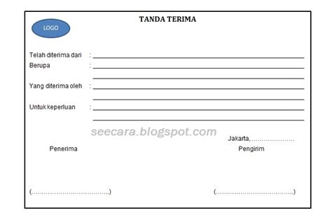 Contoh Surat Tanda Terima Peluang | Images and Photos finder