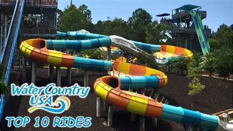 Top 10 Rides at Water Country U.S.A. - YouTube