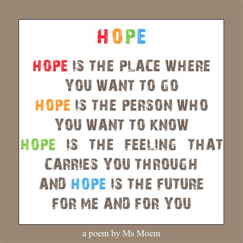 Hope | A Poem | Ms Moem | Poems. Life. Etc.