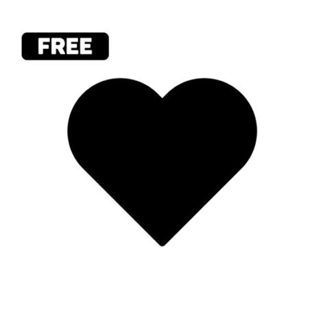 Heart icon free vector image ~ TukTuk Design