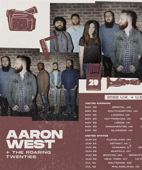 Aaron West & The Roaring Twenties - 2022 Tour - 26 May 2022 - Rescue Rooms - Event/Gig details ...