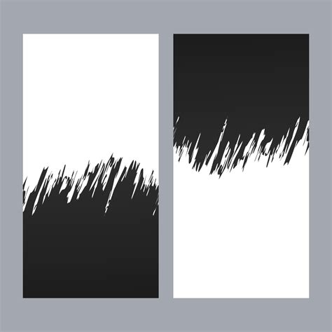 Abstract black and white banner template. 23089340 Vector Art at Vecteezy