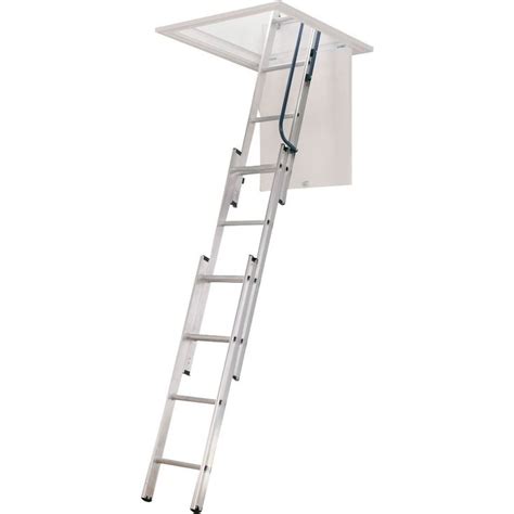 Werner AA1510B - Aluminum Small Opening Attic Ladder | 7' to 9'10 ...