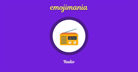 📻 Radio emoji Copy & Paste - Emojimania