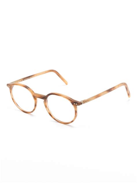 Lunor tortoiseshell-effect round-frame Glasses - Farfetch