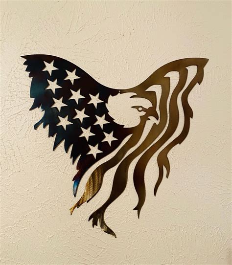 Eagle Flag - Star Metal Art