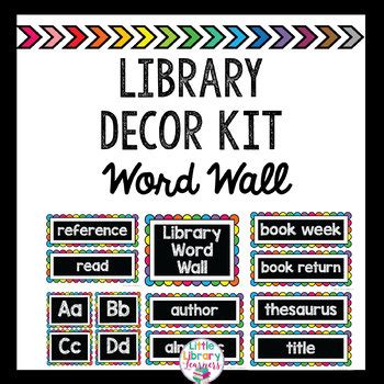 Library Decor Kit- Word Wall by Little Library Learners | TpT