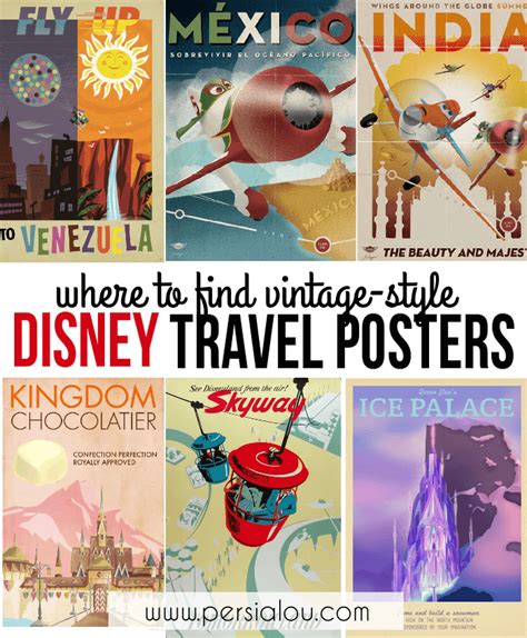 Where to Find Vintage Style Disney Posters - Persia Lou