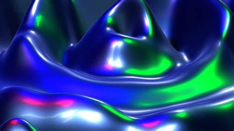 abstract liquid waves with colorful lights loop animation 42851007 ...