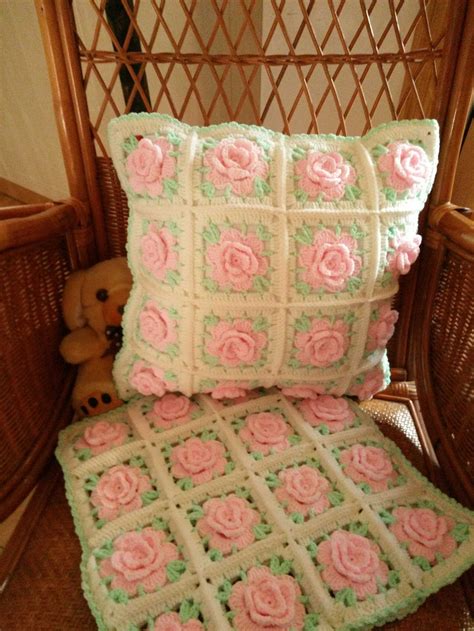 Crochet Pillow Covercrochet Hook Bolster Flower Cushion Cover - Etsy