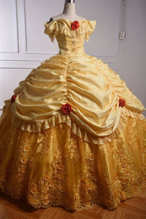 Belle Costume Beauty and the Beast Disney Princess Costume - Etsy Sweden | Princess belle dress ...