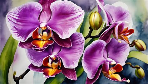 Orchids Flower Art Illustration Free Stock Photo - Public Domain Pictures