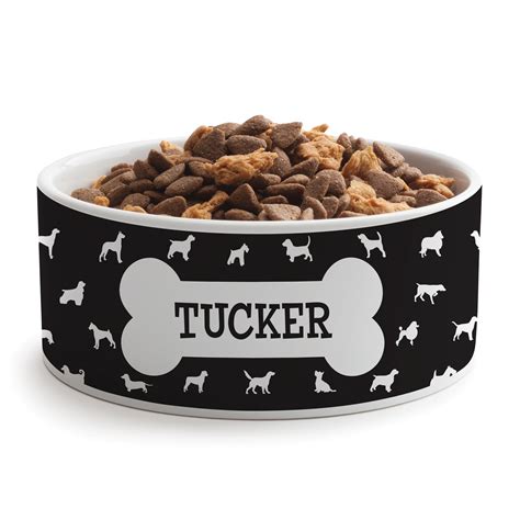 Personalized Large Bone Dog Bowl - Custom Name & Design from Petco