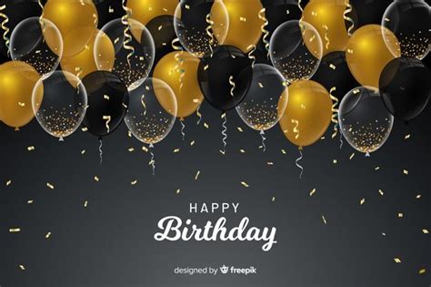 Premium Vector | Birthday balloons background | Inviti di compleanno, Palloncini, Compleanno con ...