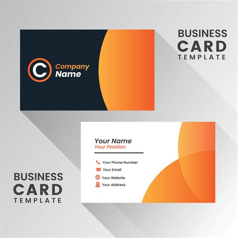 modern creative business card and name card,horizontal simple clean ...