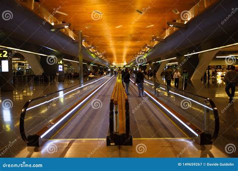 Moving Walkway In Airport, Perspective View Editorial Photo | CartoonDealer.com #149659267