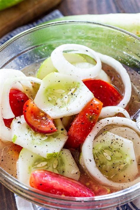 Marinated Cucumber, Tomato, and Onion Salad | Recipe | Tomato and onion salad, Cucumber tomato ...