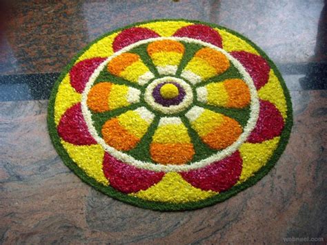 60 Most Beautiful Pookalam Designs for Onam Festival | Pookalam design ...