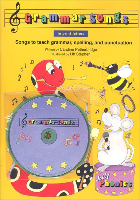 Jolly Phonics Grammar Songs Book and CD (Print Letters) | Jolly Phonics ...