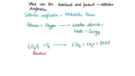 SOLVED: In a chemical process of cellular respiration, what is are the ...