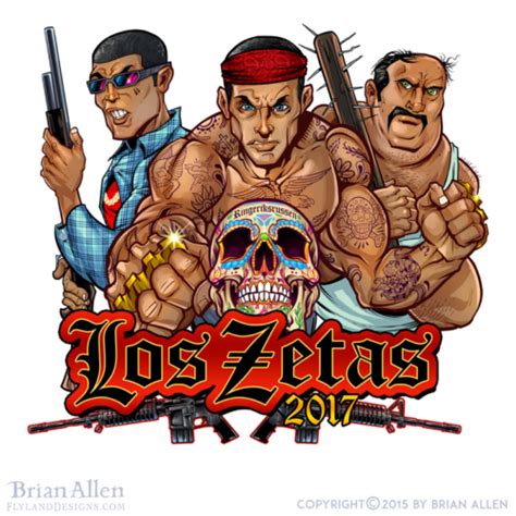 Los Zetas - Flyland Designs, Freelance Illustration and Graphic Design by Brian Allen