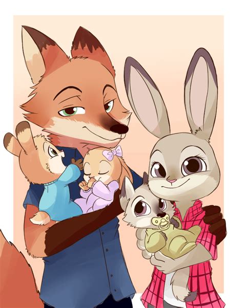 Zootopia Fanart: Judy and Nick Family by hikariviny : r/zootopia