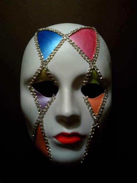 Tom Wagen's Art: Harlequin Mask (Acrylic Ink, Oil Paint and Accessories)