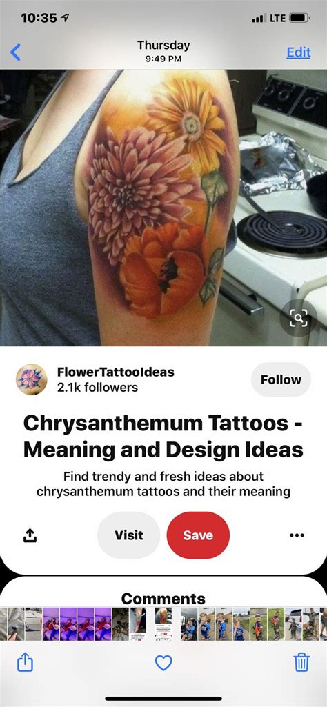 Pin by Tarah Crowl on Tattoo Ideas | Chrysanthemum tattoo, Tattoos with meaning, Tattoos