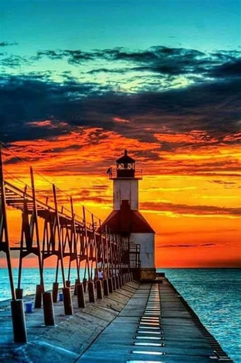 #FOTO – Faro de San José, Michigan, Estados Unidos | Beautiful ...