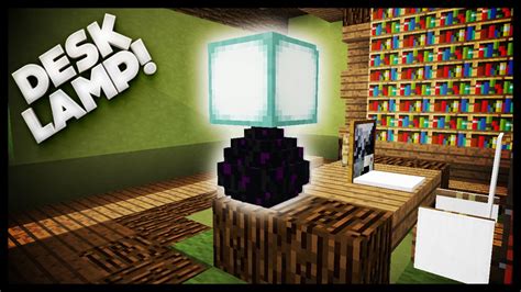 Minecraft - How To Make A Desk Lamp - YouTube