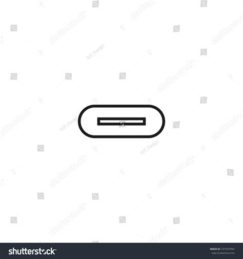 Usb Type C Icon Vector Illustration Stock Vector (Royalty Free ...