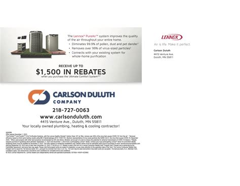 Lennox Rebates - Carlson Duluth