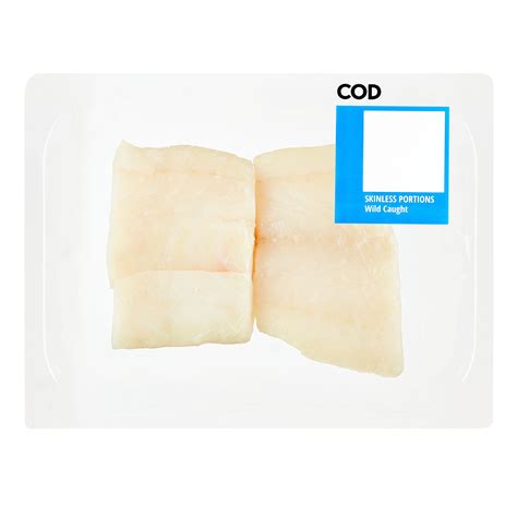 Wild Caught Fresh Cod Portions, 0.70 - 1.10 lb - Walmart.com