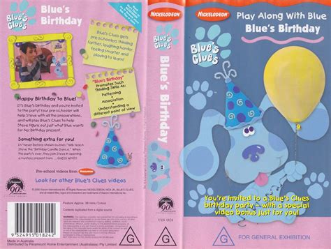 BLUES CLUES BLUES BIRTHDAY VHS VIDEO PAL~ A RARE FIND | eBay