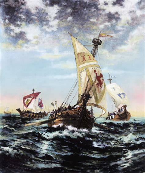 Viking Longship Painting at PaintingValley.com | Explore collection of ...