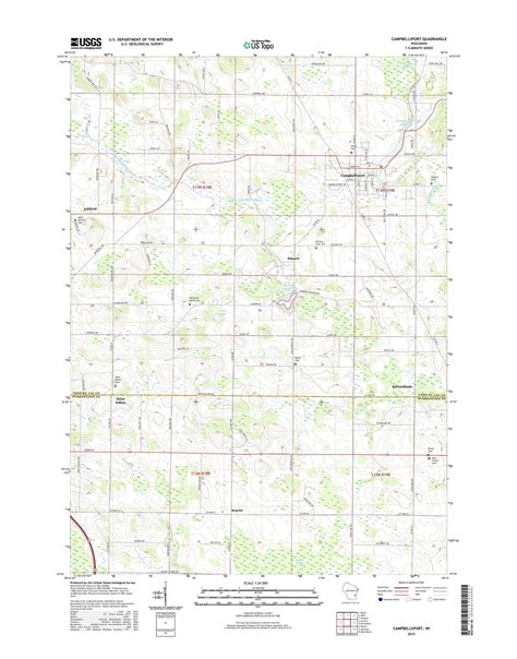 Campbellsport Wisconsin US Topo Map – MyTopo Map Store