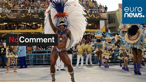 Samba schools show their talents at Rio Carnival parade - YouTube