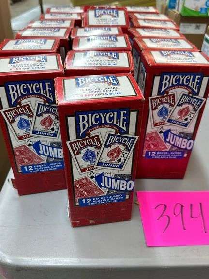 (228) DECKS OF BICYCLE JUMBO PLAYING CARDS - Earl's Auction Company