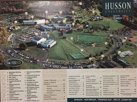 Husson University campus map | College planning, Campus map, University ...