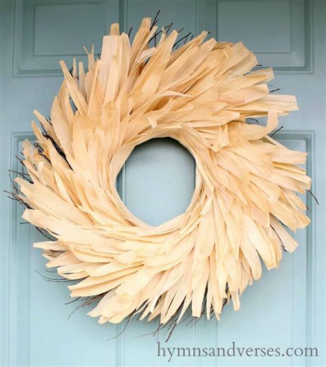 Anthropologie Inspired Corn Husk Wreath - KnockOffDecor.com