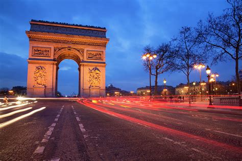 Arc De Triomphe At Night Photograph by Martin Child