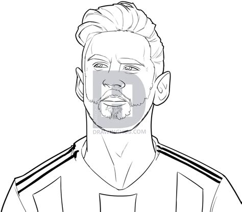 Drawing Lionel Messi, Step by Step, Drawing Guide, by Darkonator | DrawingHub