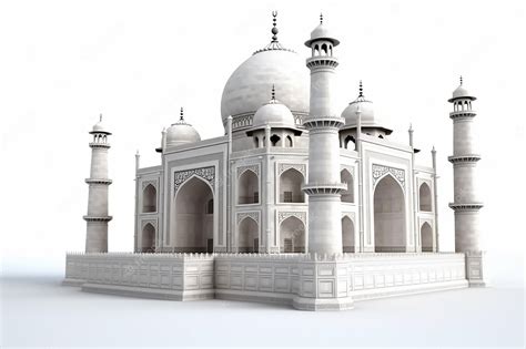 Premium AI Image | A model of the taj mahal.