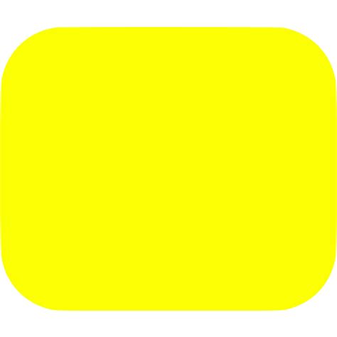 Yellow rounded rectangle icon - Free yellow rectangle icons