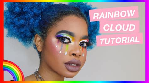 Rainbow Cloud Makeup Tutorial 🌈☁️💦 - YouTube