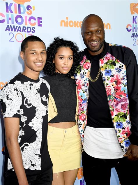 Lamar Odom | Celebrity Families at the 2017 Kids' Choice Awards | POPSUGAR Celebrity Photo 6