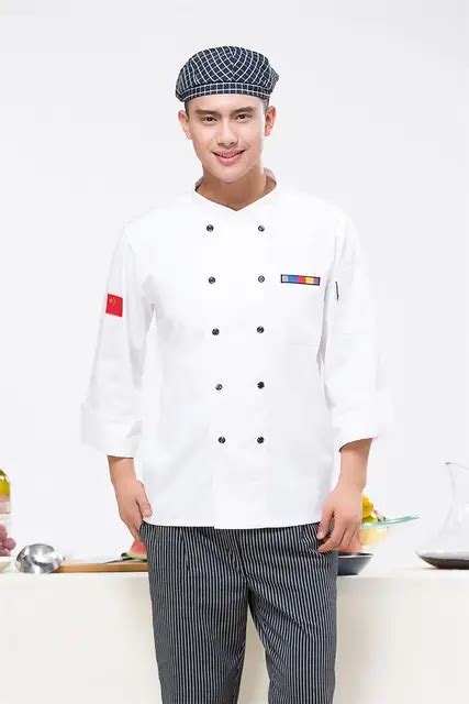 hotel restaurant kitchen anti wrinkle pastry chef uniform Long sleeved men and women uniforms-in ...